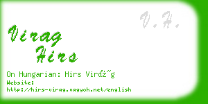 virag hirs business card